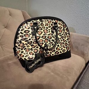 Cheetah print Hello Kitty Loungefly purse